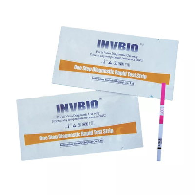 Emballage tôt d'OEM de bande d'essai de grossesse de Hcg d'urine/sérum à la maison