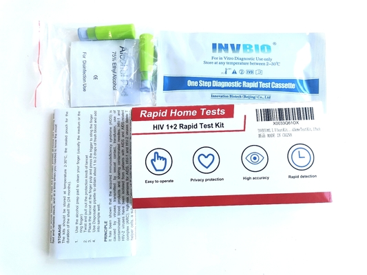 Kits rapides d'autotest d'essai d'HIV d'OIN 13485 pour le type de type 1 d'HIV - 2 à la maison