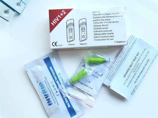 L'infection rapide auto-diagnostique de kits d'essai d'HIV 25pcs/Box détecte des anticorps dans le sang