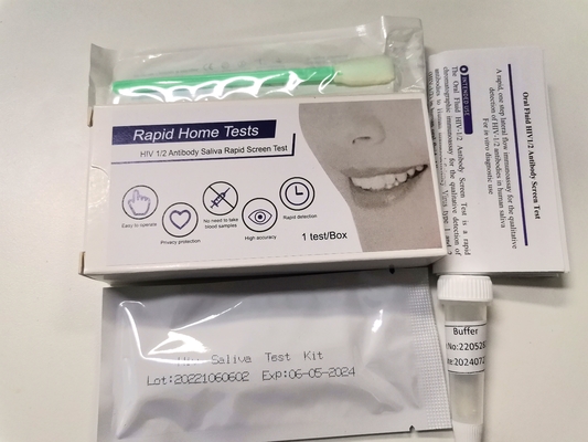 Anticorps rapide des kits Hiv-1/2 d'essai d'HIV de salive anticipée
