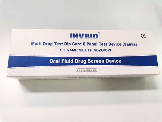 essai de drogue oral liquide de salive du panneau 40ng/ml 6 de grande précision