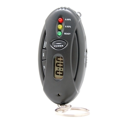3 niveaux ont mené des lumières montrent l'appareil de contrôle d'alcool de Breathalyzer avec la réponse rapide de minuterie pour la sécurité d'entraînement