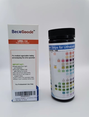 14 bandes d'essai rapides et précises d'analyse d'urine de paramètre commodes