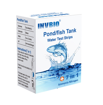 Test d'eau d'aquarium Invbio de haute précision Bandes d'essai d'eau d'aquarium