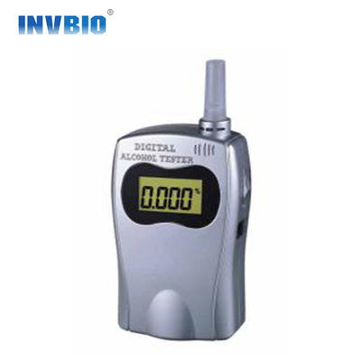 Breathalyzer d'appareil de contrôle de souffle d'alcool d'affichage à cristaux liquides Digital de 4 chiffres avec le support bleu-clair