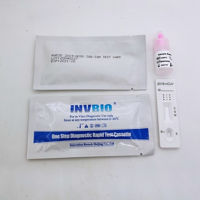 Boîte de Kit At Home 25pcs/d'essai d'anticorps d'IgG IgM de plasma du sérum SARS-CoV-2