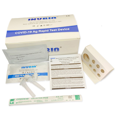 CE rapide de Kit Nasopharyngeal Swab Kit d'essai de Covid 19 nasaux à la maison de maison de sensibilité du kit 95,6% d'essai d'écouvillon d'antigène