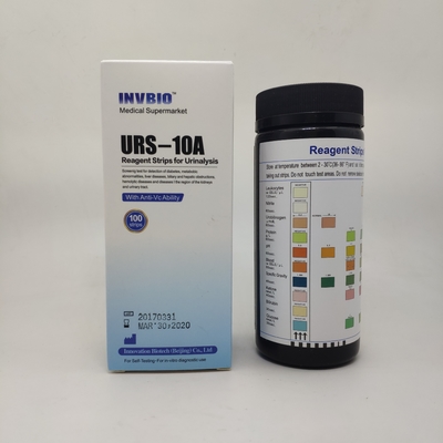 Exactitude des paramètres 99% des bandes 10 d'analyse d'urine de réactif de laboratoire