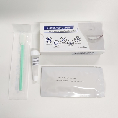 Kits médicaux d'essai rapide de maladie infectieuse d'Ivd une étape de la salive d'HIV