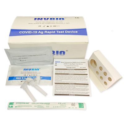 Une cassette rapide de Kit Saliva Antigen Rapid Test de maison d'essai d'antigène d'AG de Covid 19 d'étape