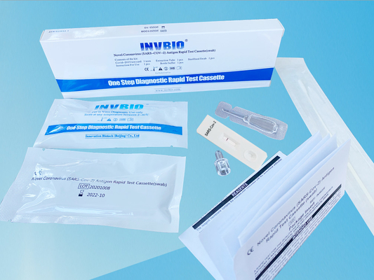 Une cassette rapide de Kit Saliva Antigen Rapid Test de maison d'essai d'antigène d'AG de Covid 19 d'étape