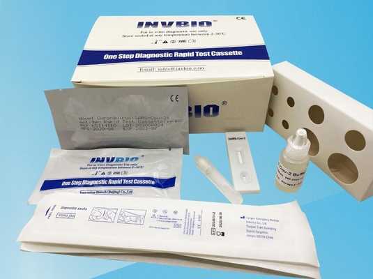 Cassette d'essai d'antigène de Rtk de syndrôme respiratoire aigu grave de Covid 19 et essai rapides de lucette de salive