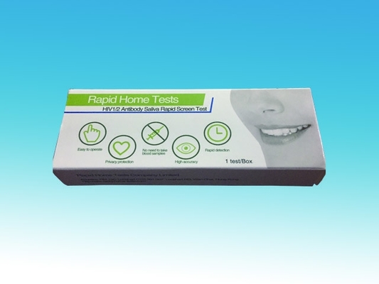 Exactitude rapide en plastique de Kit Home Use 99% d'essai d'HIV