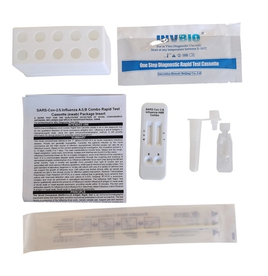 Antigène Kit Influenza Flu d'autotest de la CE un B et un combiné nasal de Covid-19 AG