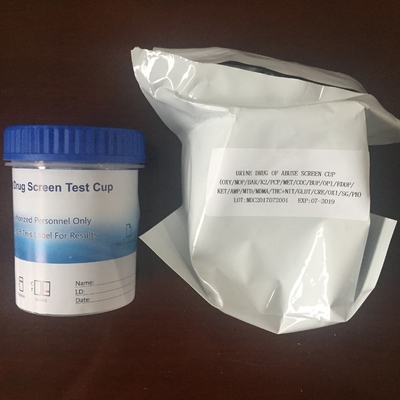 L'essai de drogue de Doa met en forme de tasse le panneau 14 + 6 tasses instantanées de la maison 25 de bandes d'essai d'adultération/boîte