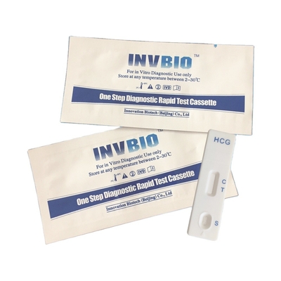 Emballage tôt d'OEM de bande d'essai de grossesse de Hcg d'urine/sérum à la maison