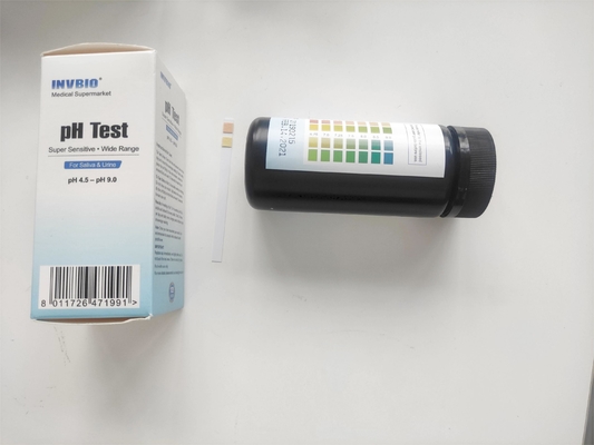 L'indicateur de pH d'urine de salive dépouille 4,5 – 9,0 100 pour le corps pH