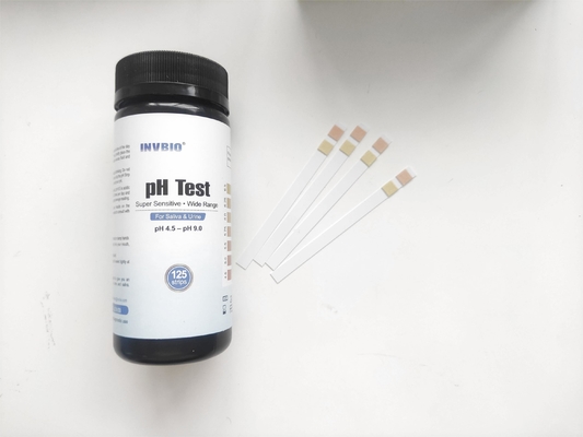Bandes de papier de l'essai 100pcs pH d'urine et de salive au corps d'essai pH