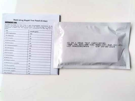 À la maison 5 kits instantanés faciles d'essai de drogue de panneau approuvés par le FDA