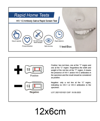 Kit de test rapide de la salive médicale à la maison Précision de 99%