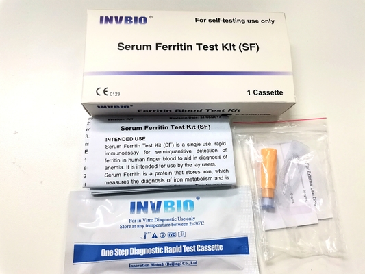 CE fortement précis approuvé dans le kit rapide d'essai de ferritine de sang total