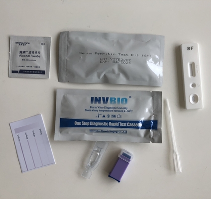 Essai de essai Kit Serum Ferritin Levels Rapid d'anémie d'individu de la CE d'Invbio à la maison