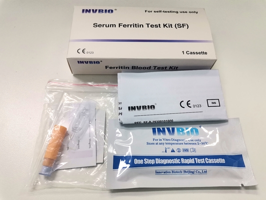 Analyse de sang quantitative rapide de ferritine avec du CE à la maison
