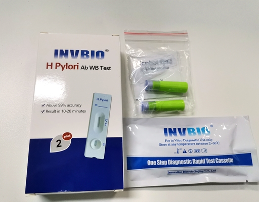 résidus rapides d'antigène de kits d'essai de maladie infectieuse de carte de pylores de 25pieces H