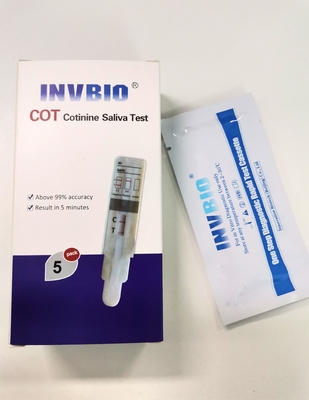 1 essai de toxicomanie de panneau Kit Nicotine/Cotinine/carte d'immersion salive de tabac