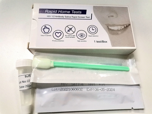 À la maison salive rapide de kits d'essai d'HIV de la certification 1+2 de FSC sans sang