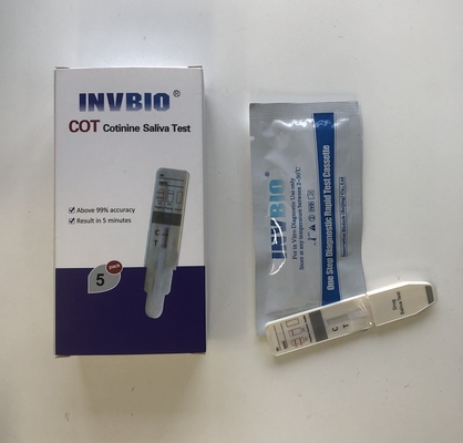 Test de dépistage liquide oral d'essai rapide de salive de BERCEAU de Cotinine avec l'exactitude de 99%