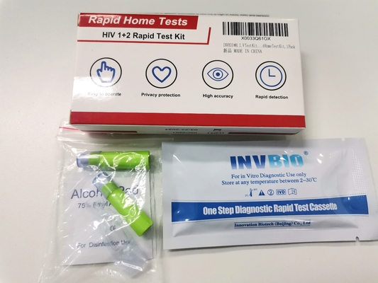 Essai rapide Kit Whole Blood 25pcs/Box d'anticorps d'HIV 1+2