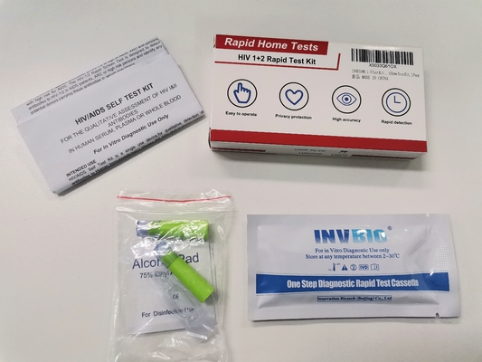 SIDA d'HIV rapide de kits d'essai d'HIV de sang d'HIV 1+2 examinant le CE approuvé
