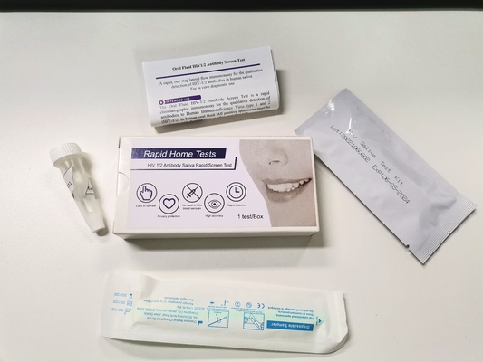 Un individu rapide de kits d'essai d'HIV d'approbation de l'étape FSC emploient rapidement le résultat avec la salive