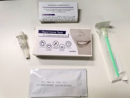 Essai facile rapide précis d'essai d'écran d'HIV 1&amp;2 à la maison sans salive de sang orale