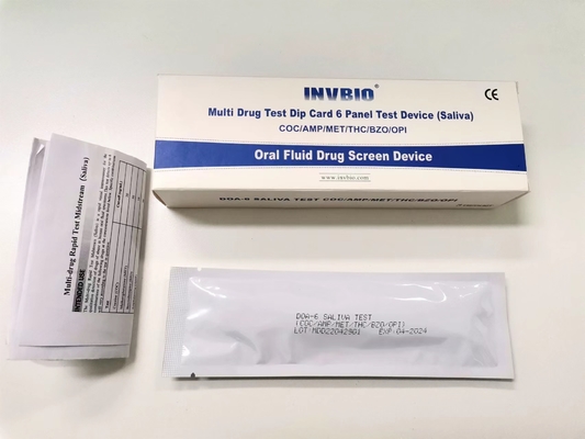 Essai de drogue liquide oral fortement précis de 6 panneaux Kit For Private Identify Health
