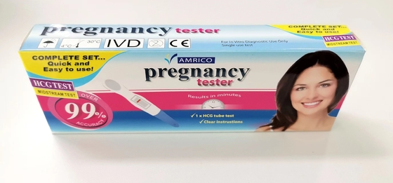 Urine instantanée d'étape de l'essai de grossesse de Hcg de milieu du courant de dépistage précoce un