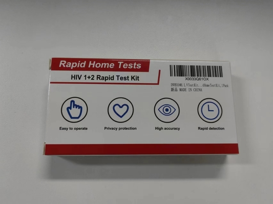 Une détection auto-diagnostique de Kit Convenient Whole Blood Quick d'essai d'HIV 1 et 2 d'étape