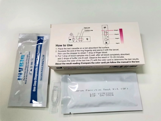 Essai Kit Rapid Diagnostic Device de ferritine de sérum de dépistage précoce