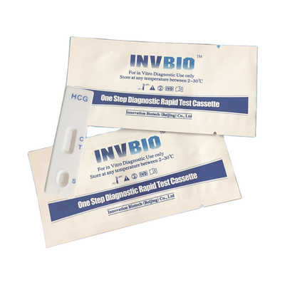 IVD médical Hcg une carte d'essai de grossesse d'étape