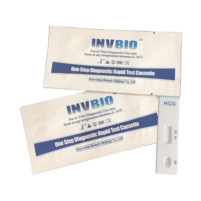 IVD médical Hcg une carte d'essai de grossesse d'étape