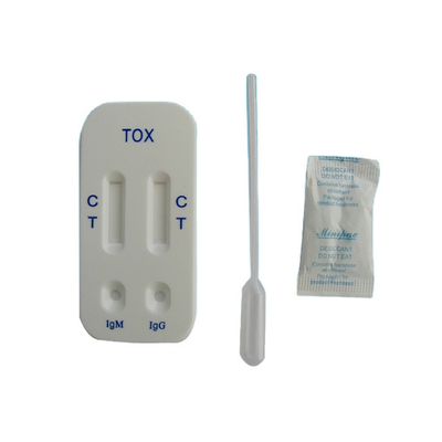 IgG IgM TOXO Kit de test à domicile pour la toxoplasmose Chromatographie à l'or colloïdal