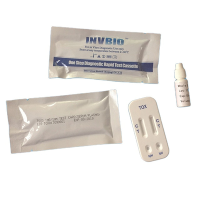 IgG IgM TOXO Kit de test à domicile pour la toxoplasmose Chromatographie à l'or colloïdal