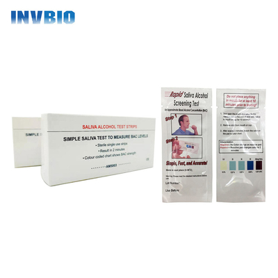 Bandes personnelles d'une d'étape d'INVBIO de salive bande 25 d'alcootest/boîte