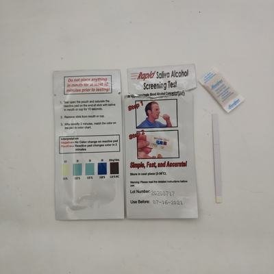Bandes personnelles d'une d'étape d'INVBIO de salive bande 25 d'alcootest/boîte