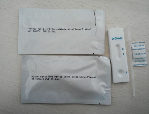 Détection qualitative de dispositif rapide d'essai de D-dimère de plasma de sérum sanguin de sang total