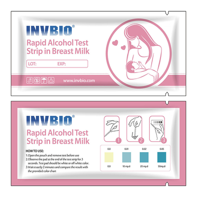 Bandes rapides d'alcootest de lait maternel de cassette d'essai d'exactitude de 99%