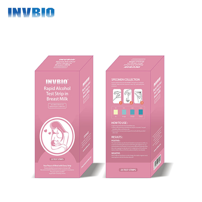 Bandes rapides d'alcootest de lait maternel de cassette d'essai d'exactitude de 99%