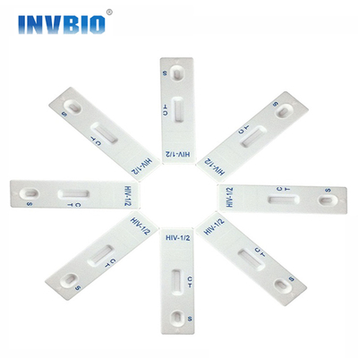 Tri ligne cassette rapide de sang total de kits d'essai de maladie infectieuse d'HIV
