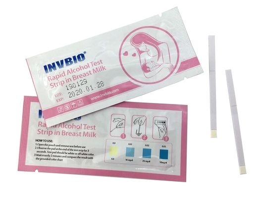 Bandes rapides jetables d'alcootest de cassette d'essai pour le lait maternel